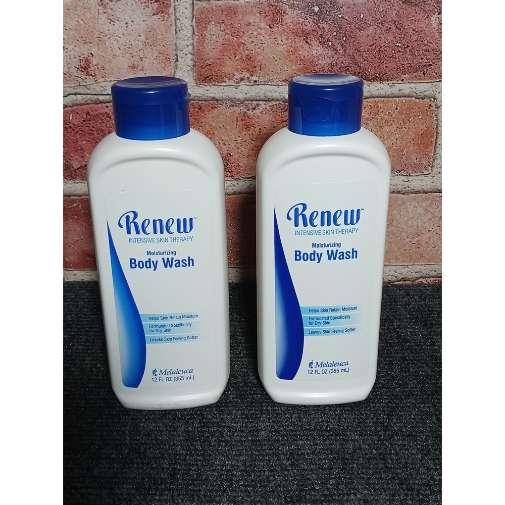 Melaleuca Renew Intensive Skin Therapy Moisturizing Body Wash 12oz Lot of 2 New